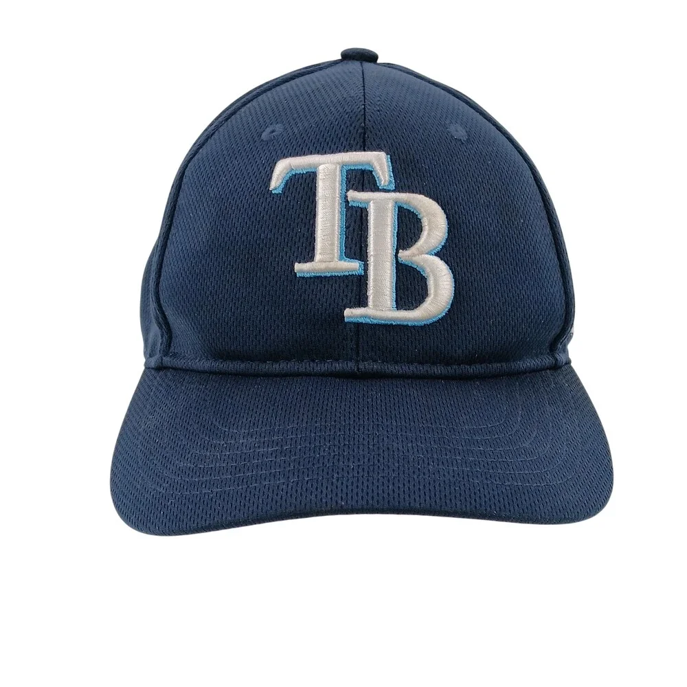 Tampa Bay Rays Hat Cap Strap Back Boys One Size Blue MLB Baseball OC Sports